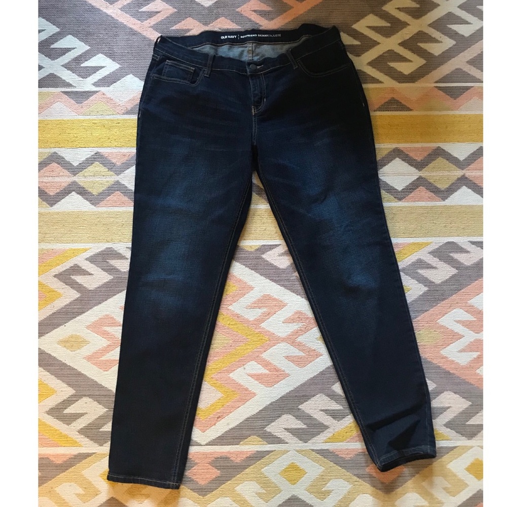 Old Navy Women’s Boyfriend Fit Dark Jean 14